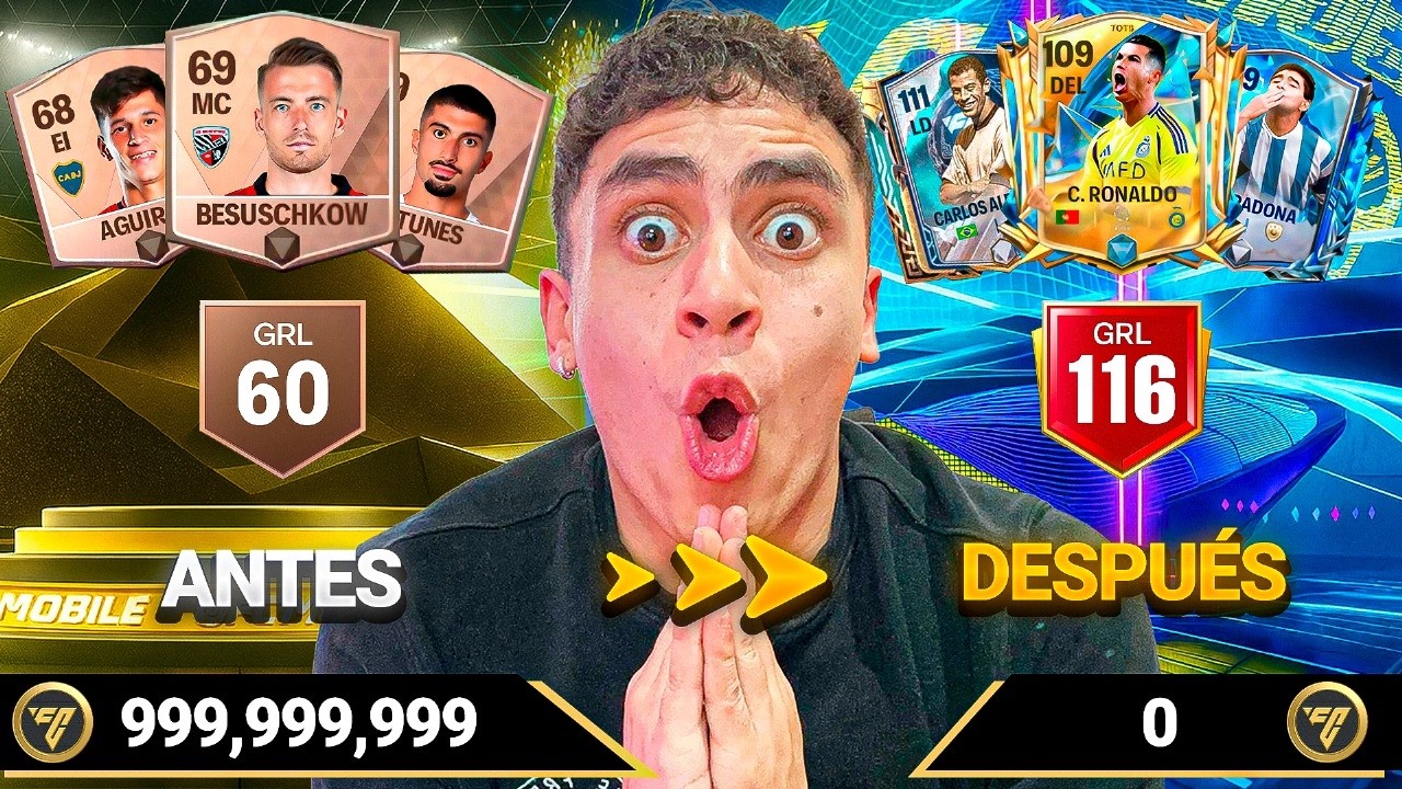 🔥GASTE MÁS DE 10 BILLONES PARA RECONSTRUIR MI EQUIPO DE FC MOBILE🤑 COMPRÉ ESTOS JUGADORES