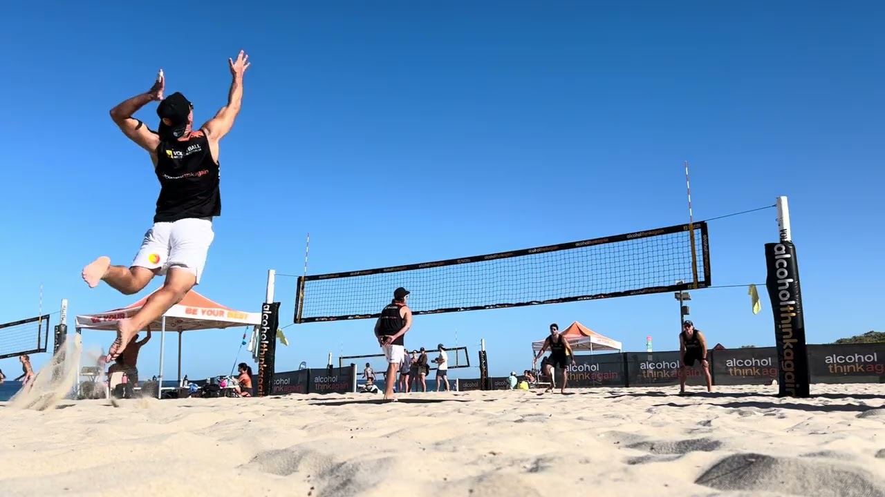 WA Beach Volleyball State Open Quarters Peltonen Perello - Bateson Watts 2/26