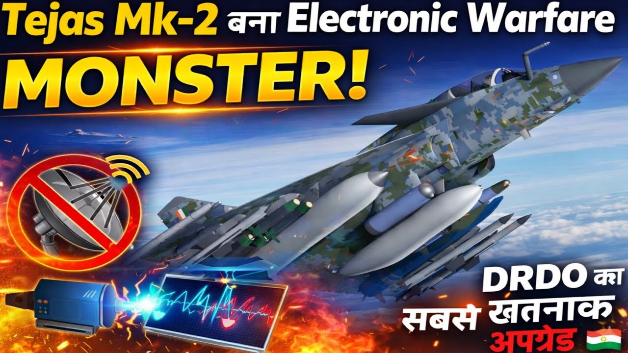 Tejas Mk-2 बना Electronic Warfare Monster! | DRDO का सबसे खतरनाक अपग्रेड 🇮🇳🔥