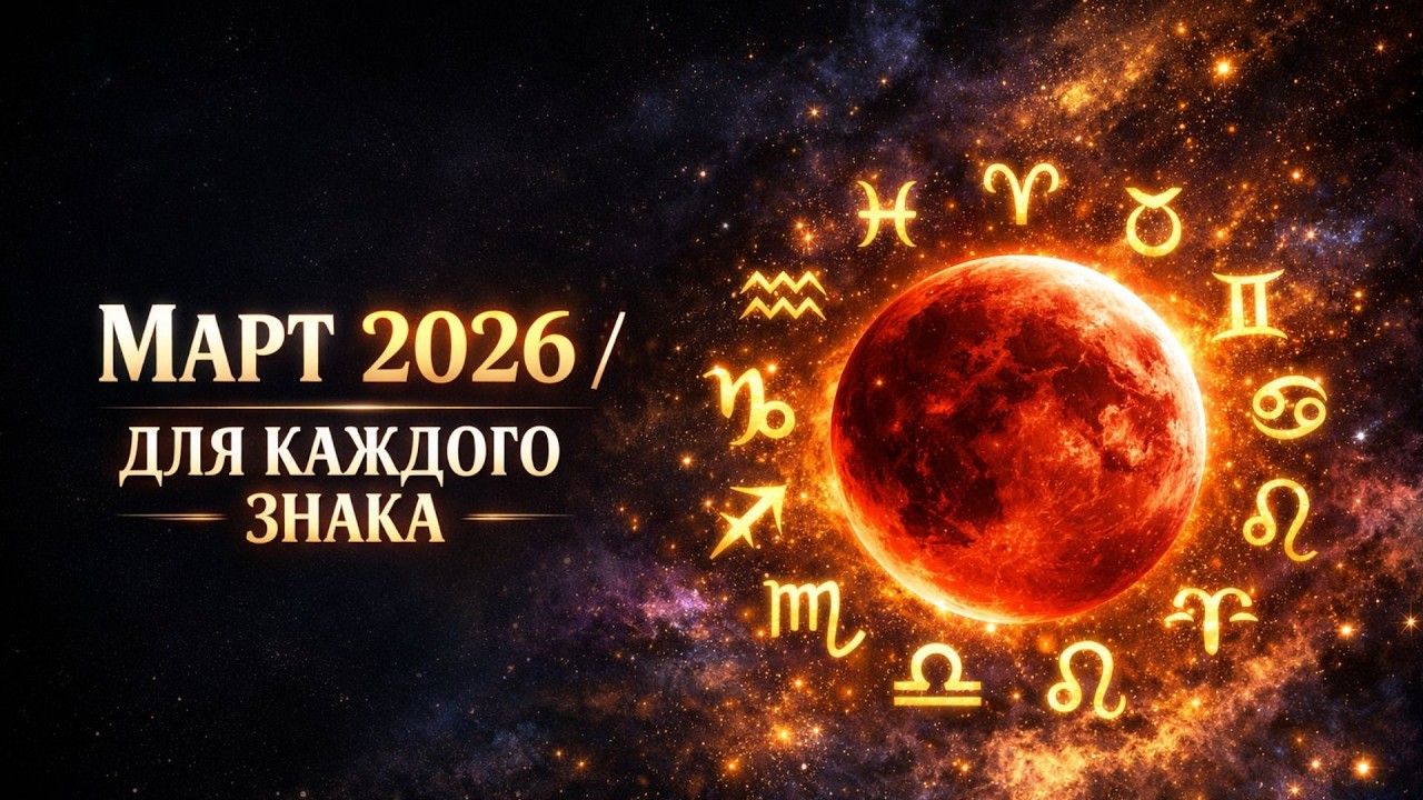 МАРТ 2026: Большой Астро Прогноз. Затмение и Гороскоп для всех знаков | Джйотиш