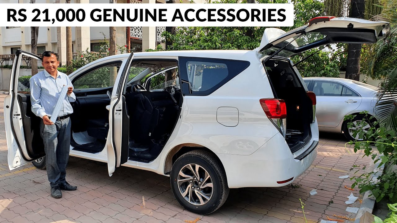 Rs 21,000 की Toyota Genuine Accessories on New Toyota Innova Crysta 2022 | Toyota Innova GX 2022