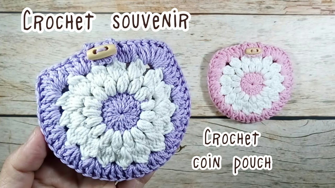 Crochet coin purse | dompet koin rajut | crochet souvenir