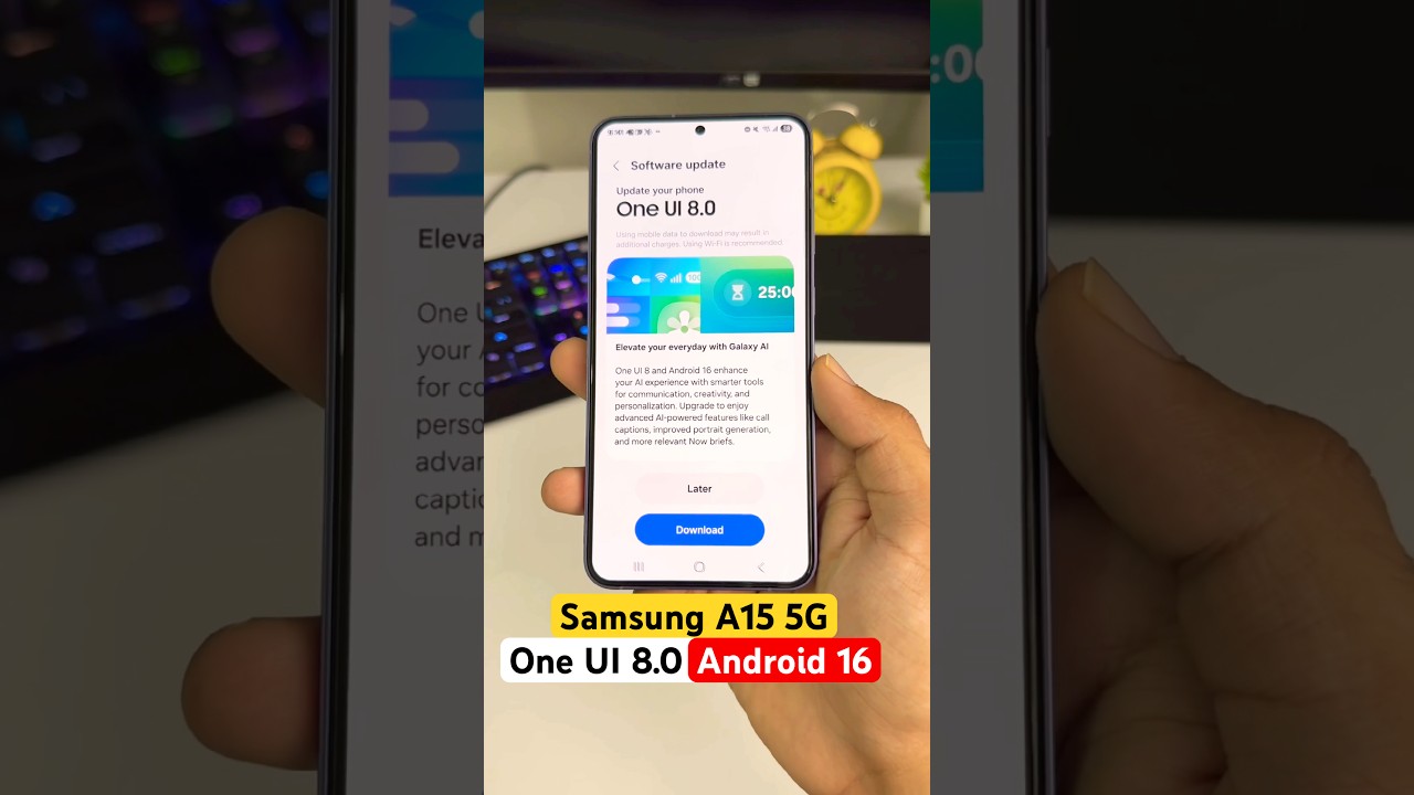 Samsung A15 One Ui 8.0 Android 16 Update🔥