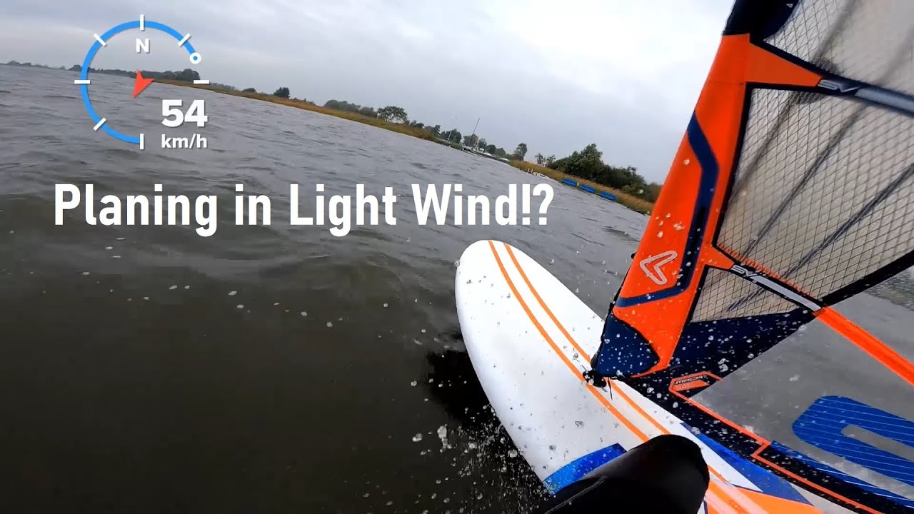 How to plane while windsurfing in really light wind?!