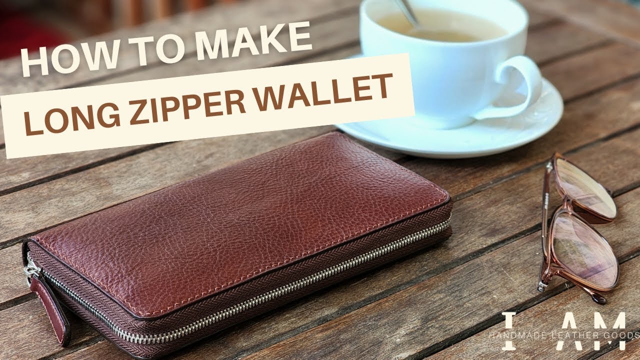 how to make long zipper wallet/ how to stitch zipper/ cách làm ví zip thủ công/ making zipper wallet