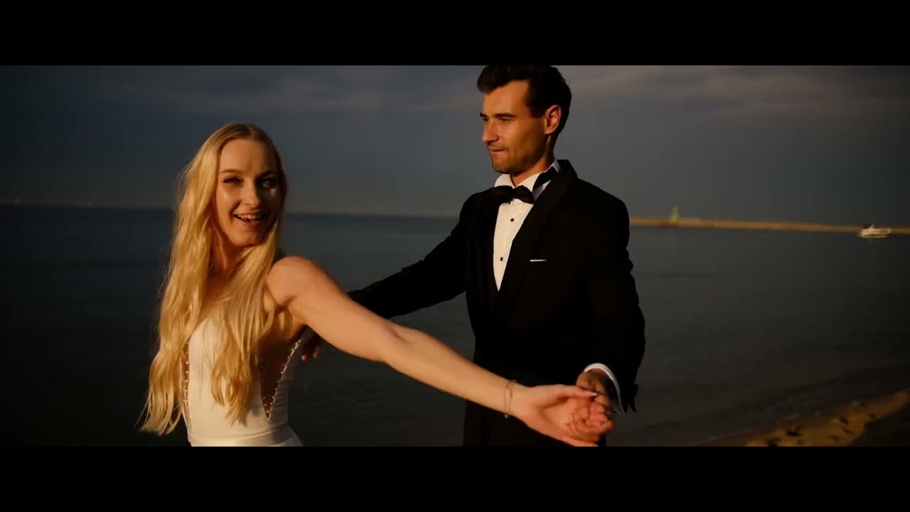 Ewa i Michał film ślubny, Gdańsk Otomin mega wesele nad jeziorem. Saksofon Felipe Alvarado.