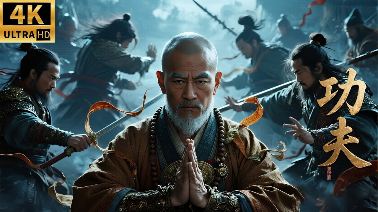 🔥少林神僧竟是達摩轉世！一招秒殺來犯者，震懾全場！ #kongfu #movie #chinesedrama #武侠片