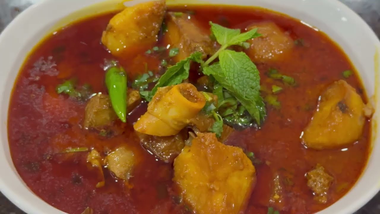 Aaloo Gosht Saalan Traditional Lucknowi Style | Simple and Authentic Recipe | Dhaniya Methi Style