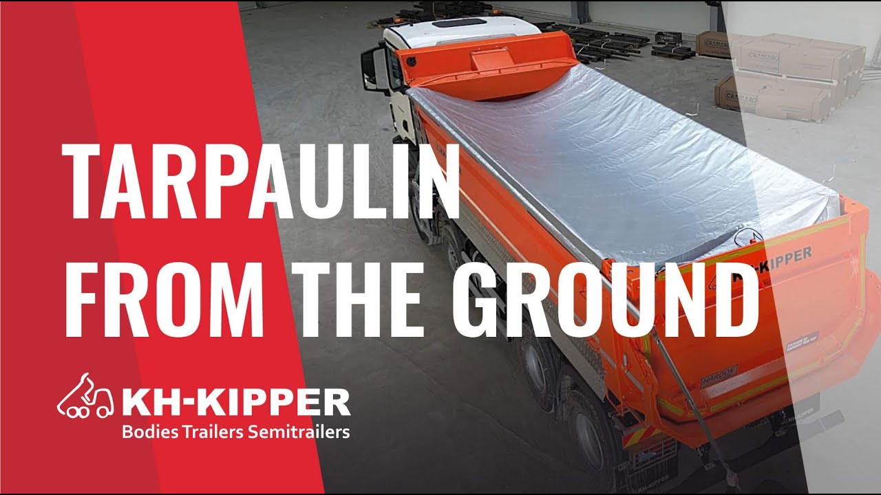 Tarpaulin rolled from the ground │ Plandeka rozwijana z ziemi