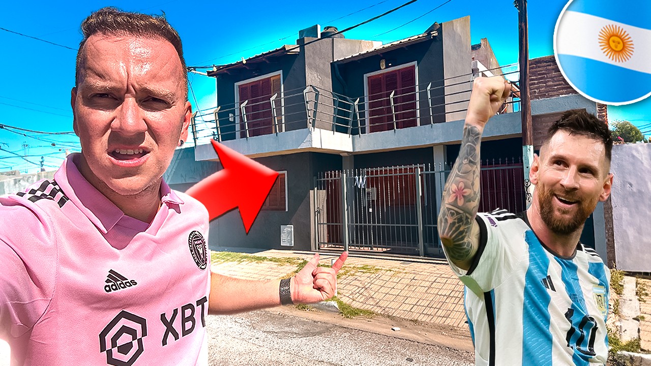 ASI ES LA CASA DE MESSI EN ROSARIO - Argentina