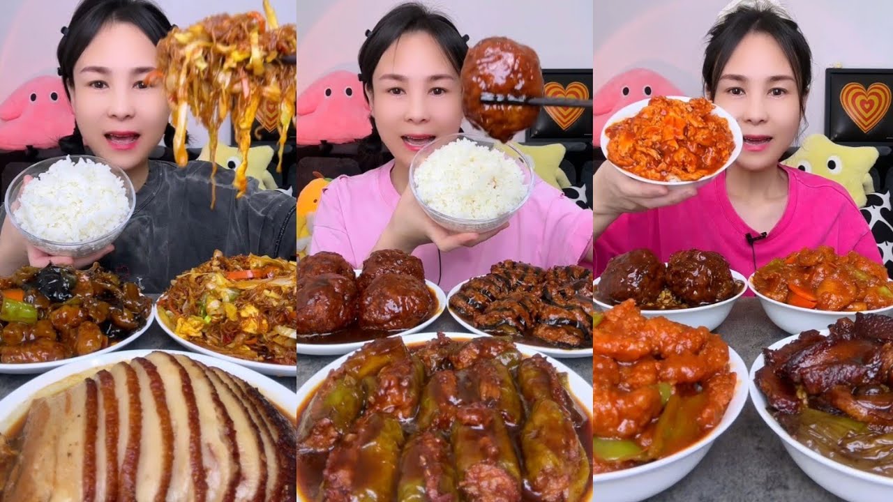 Mukbang Challenge : Eating Spicy 🔥🥵 noodles 🍜 fried tendon noodles rachang #food #chinesefood #cook 