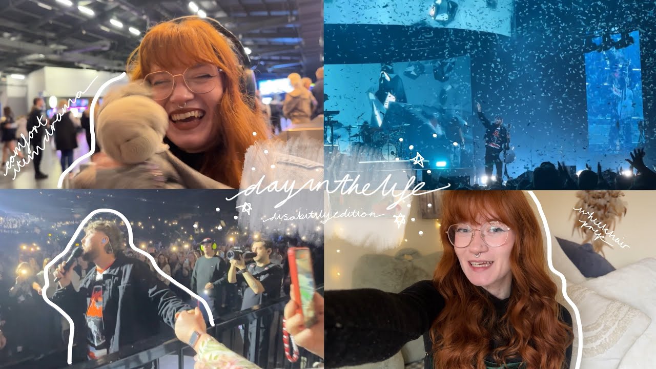 Day in my life 🌙 | wheelchair prep, comfort item drama & concert fun!