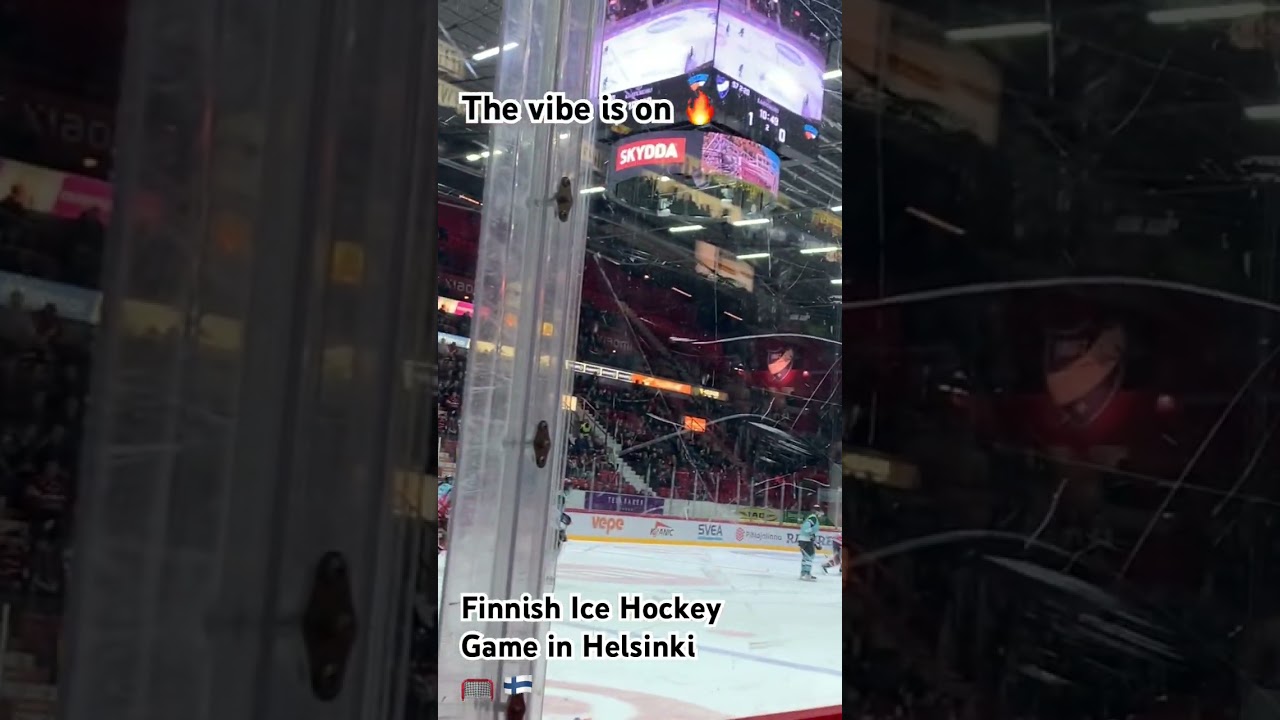 Ice hockey game in Finland, Helsinki