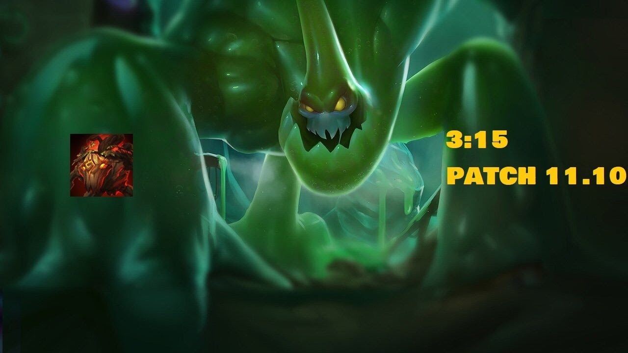Zac full jungle clear red start patch 11.10 in 3:15 (1 smite left, no leash)
