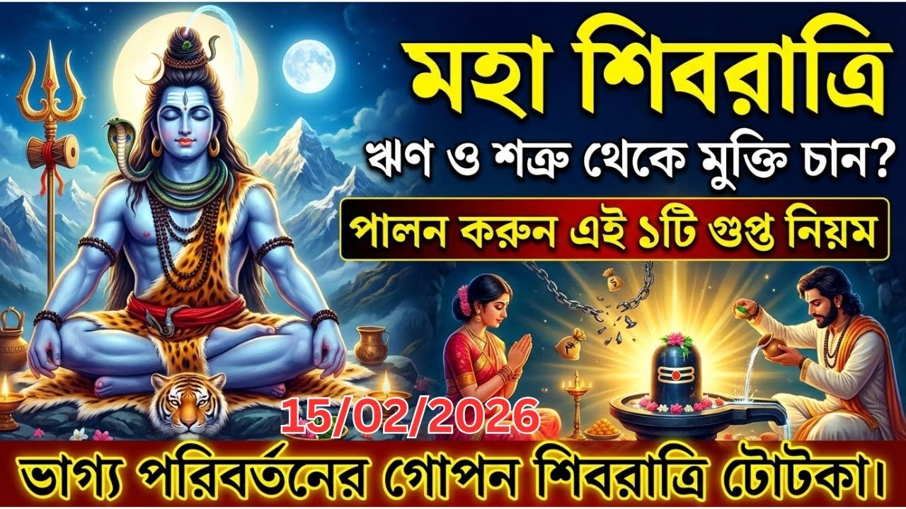 মহা শিবরাত্রির গোপন টোটকা: ১টি শিকড় ও ১টি মন্ত্রে ভাগ্য বদলান!