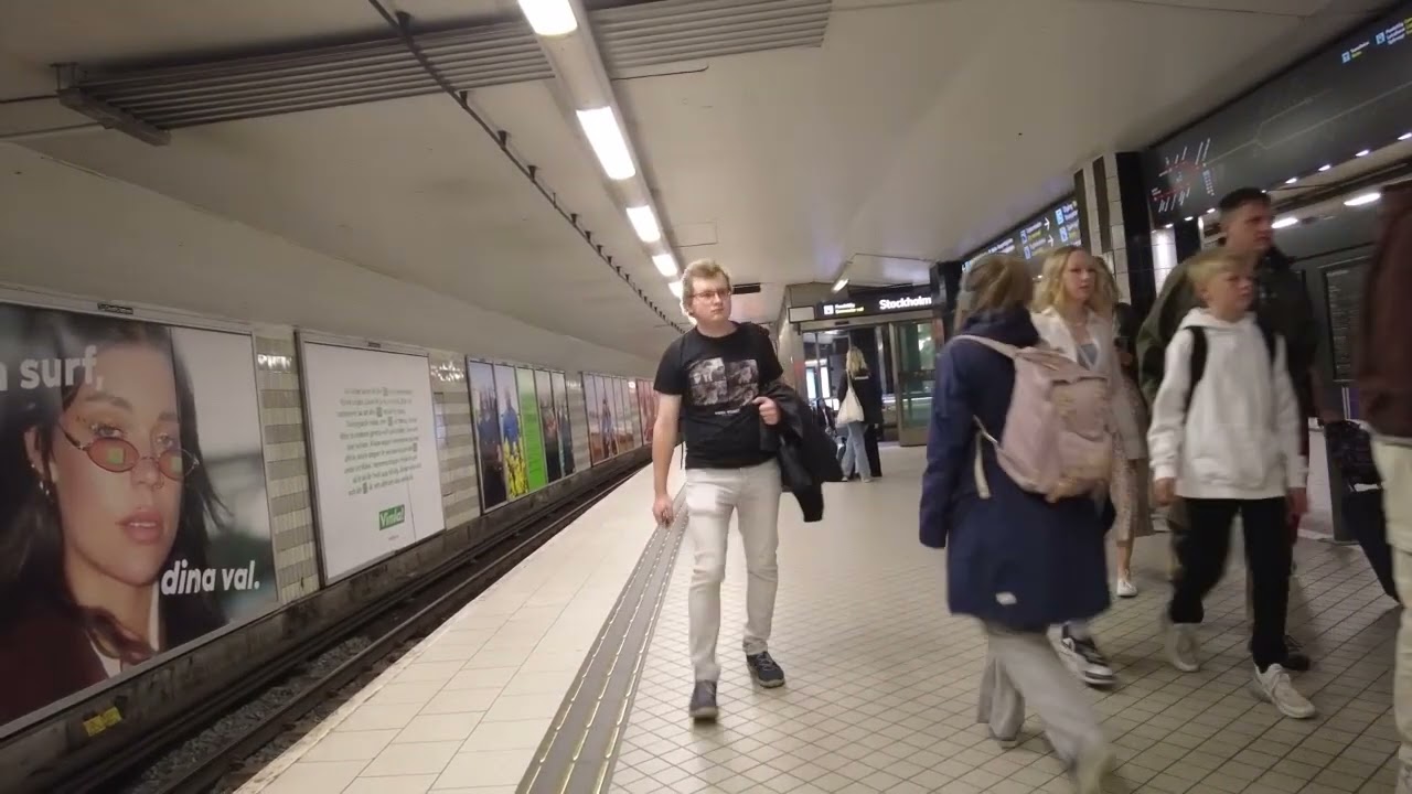 Stockholm Metro   T Centralen to Gärdet