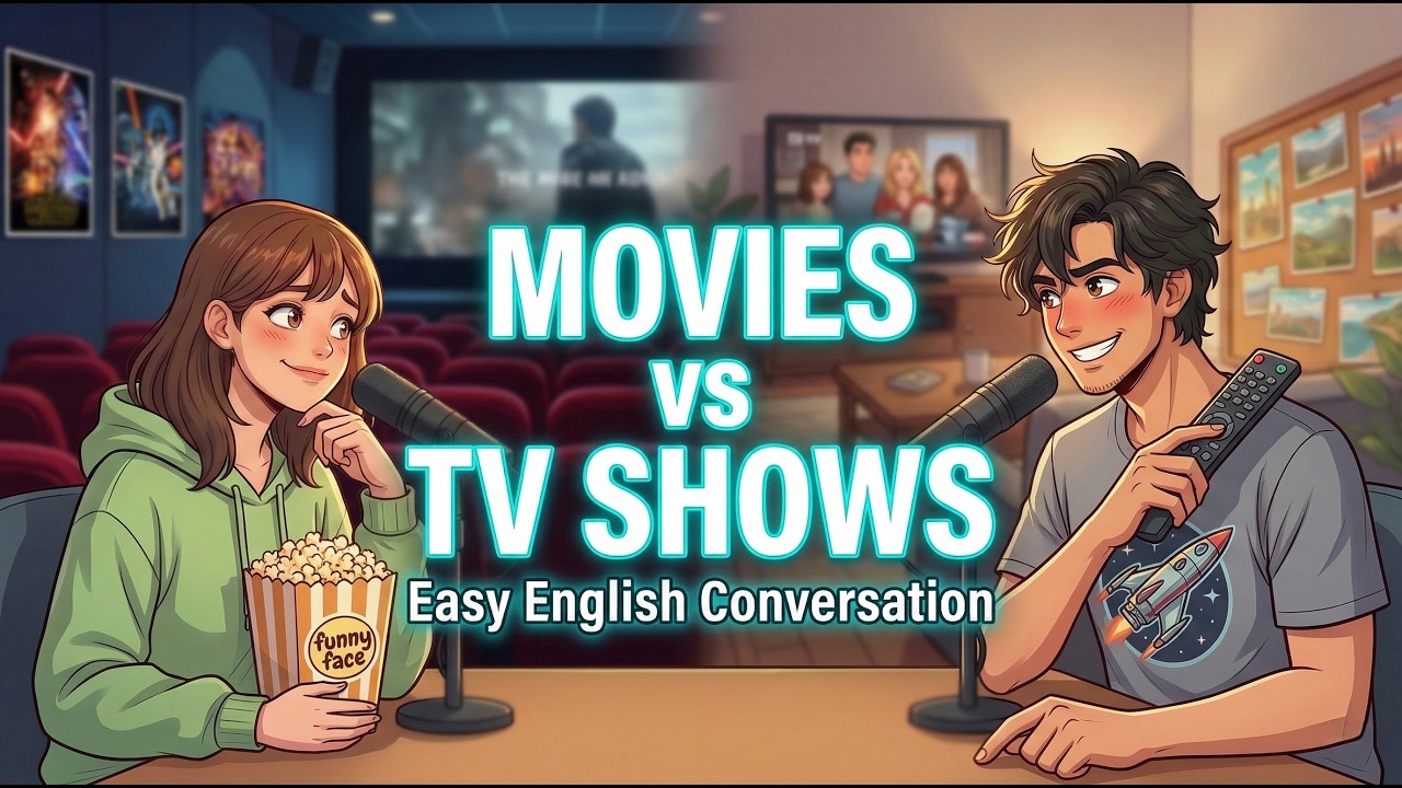 Learn English: Movies & TV Shows 🍿📺 | Easy English Conversation Practice | VocalVibe English