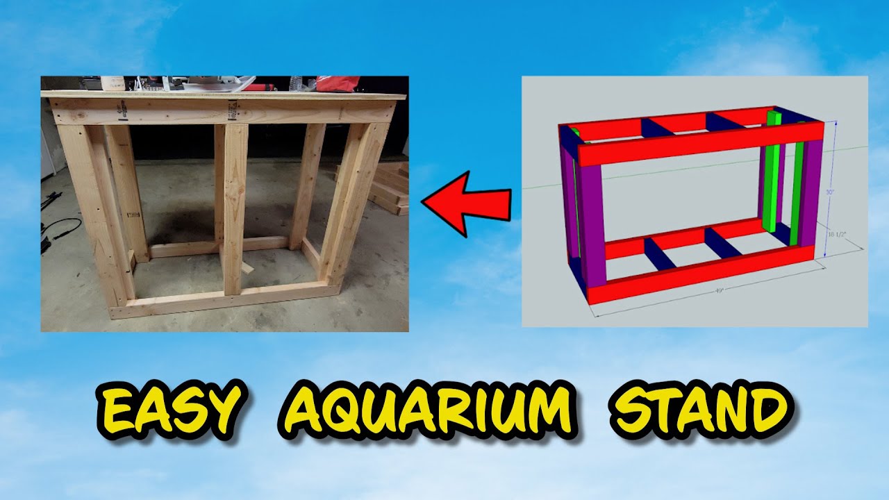How to Build an Aquarium Stand | Simple 2x4 Fish Tank Stand Tutorial