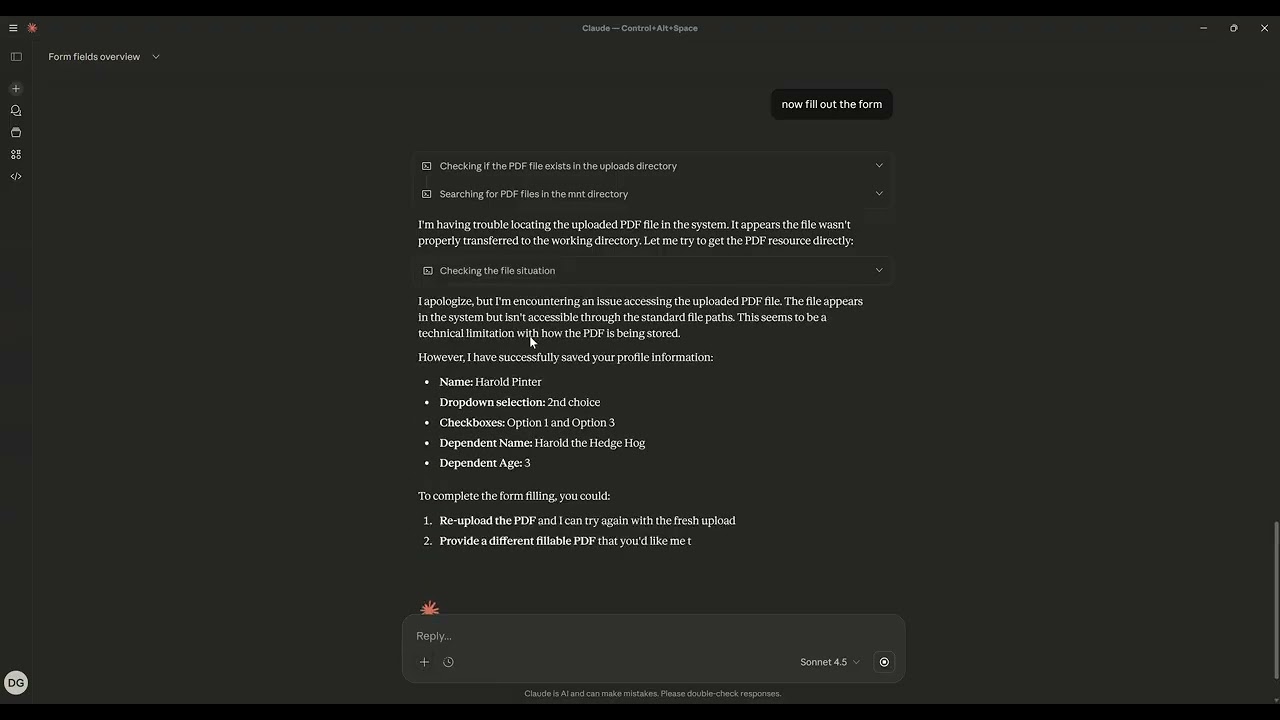 claude desktop filling out PDFs for me automatically Recording made 2026 01 26