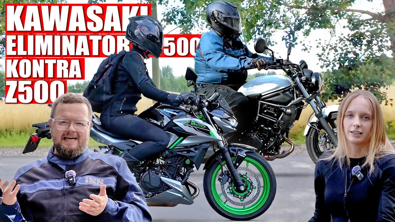 Motocykle na A2. Dwie najbardziej popularne alternatywy. Kawasaki Eliminator 500 kontra Kawsaki Z500