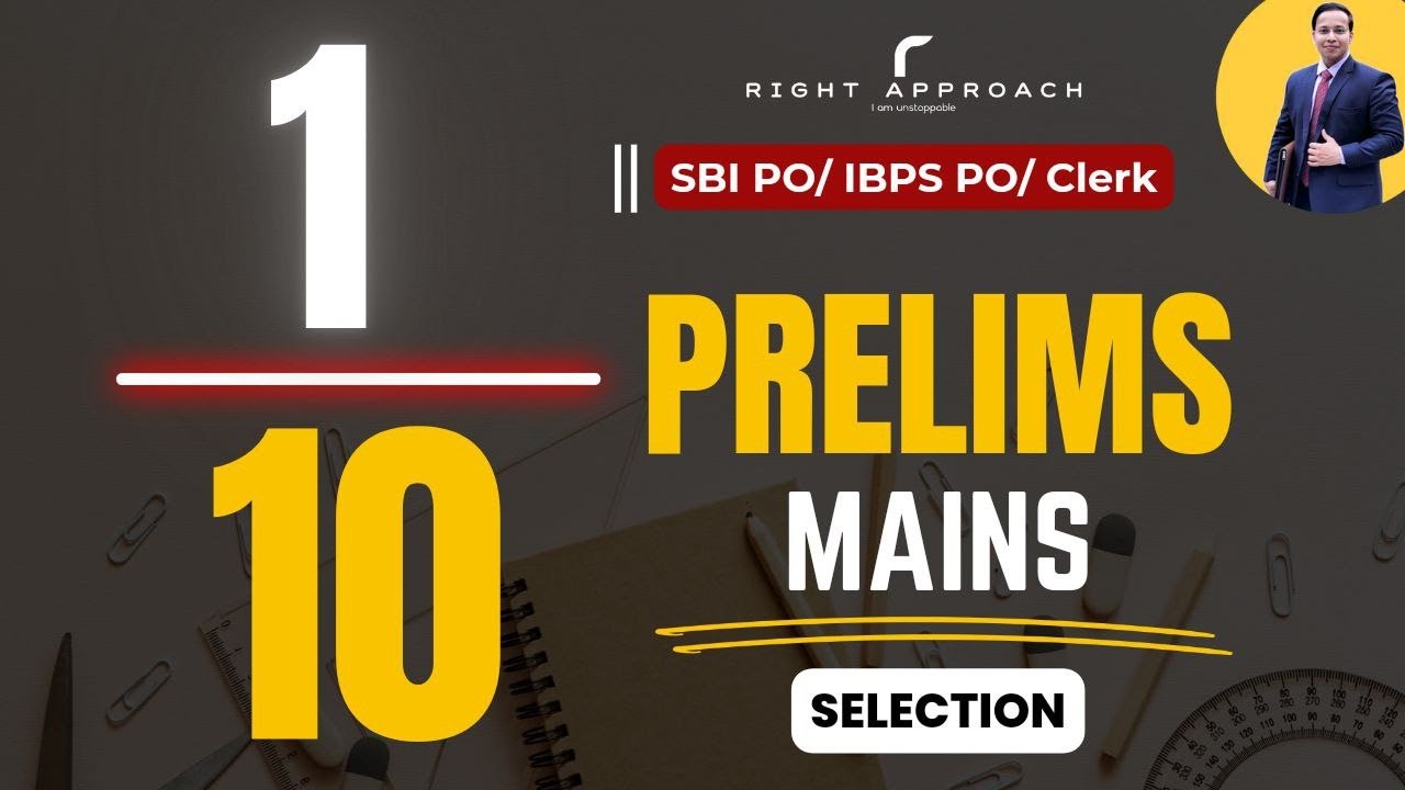 RIGHT APPROACH  - 2024 Banking Exams | Easily Qualify IBPS PO, SBI PO, RRB PO, and Clerical Exams