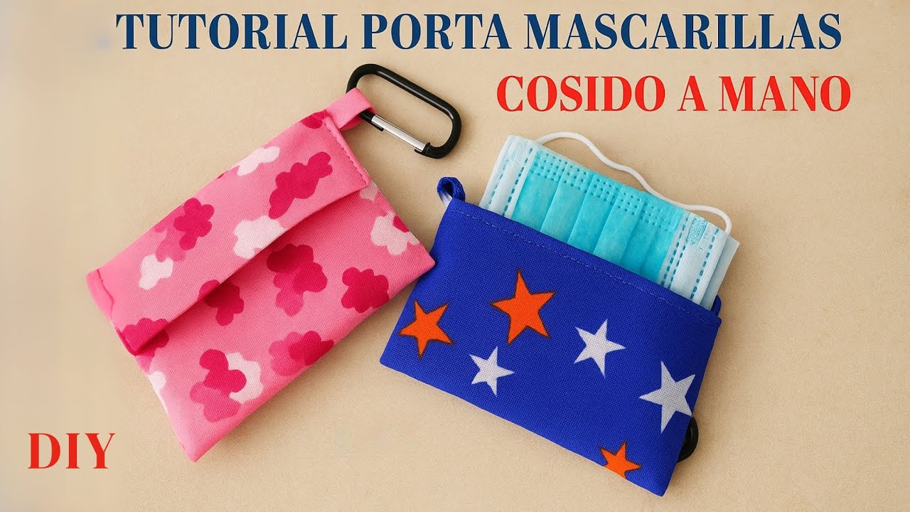 DIY FUNDA para MASCARILLAS MUY FÁCIL😷