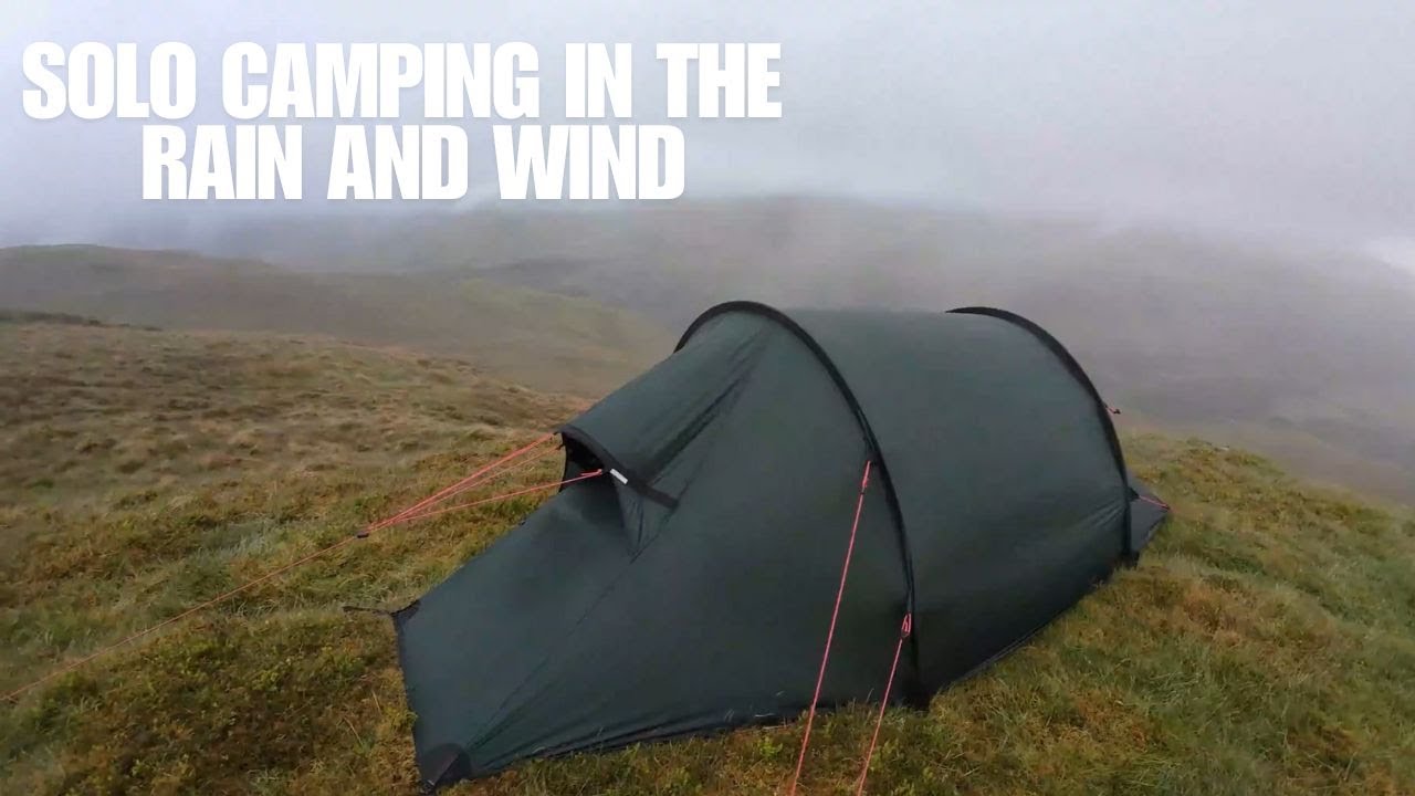 Solo Camping In The Rain And Wind On The Mountains Scotland | Hilleberg Nammatj 2 Wet Camp!