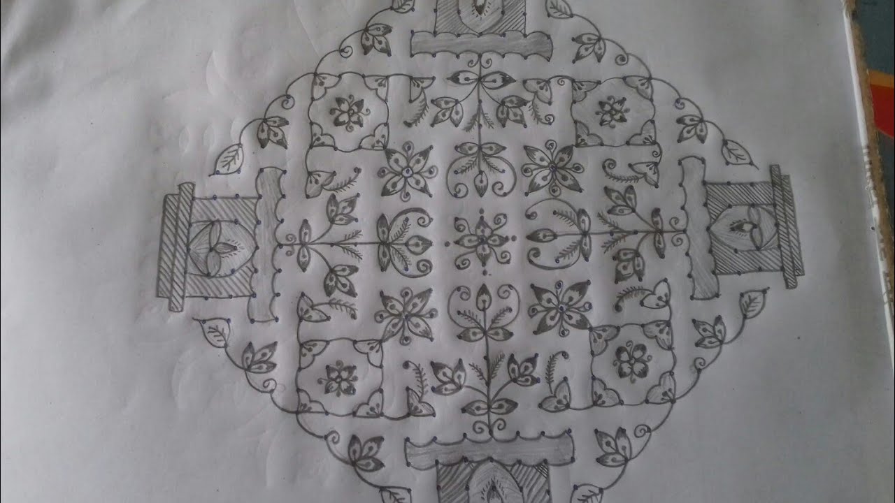 tulasikota muggulu 25×5×5 dots||fridays special rangoli||festival chukkala muggulu||easy rangoli ||