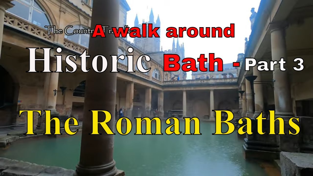 A walk around the Roman Baths in Bath (Aquae Sulis)