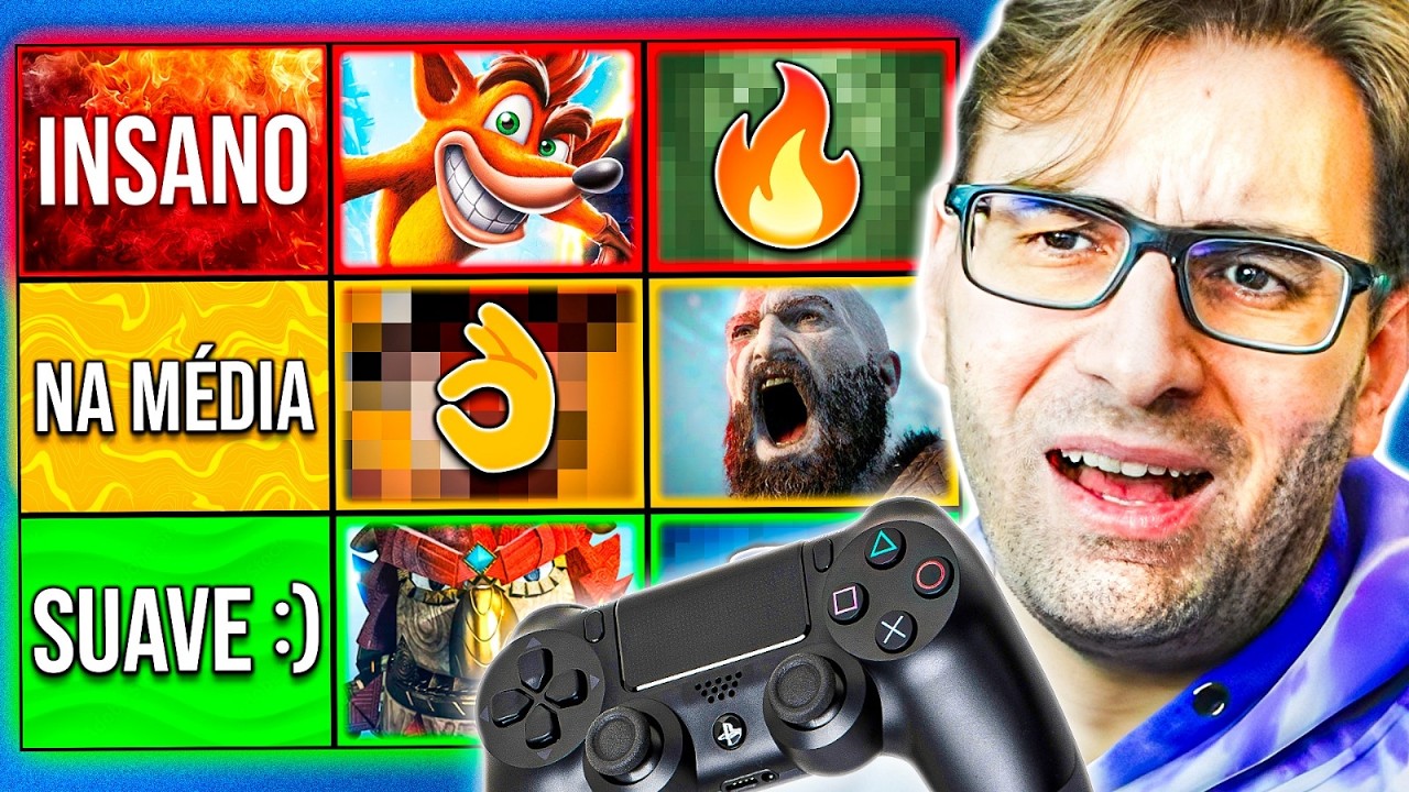 Avaliando a DIFICULDADE de Jogos de PLAYSTATION 4!