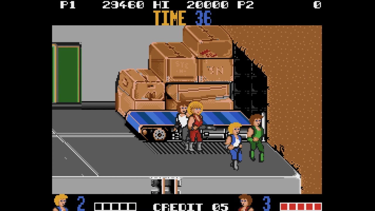 Double Dragon Longplay (Amiga Version)