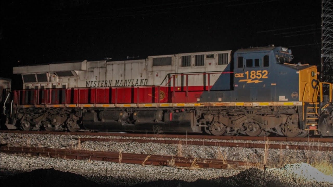 Maidens, Va, CSX C209 with CSXT1852 “Western Maryland” trailing elephant style!