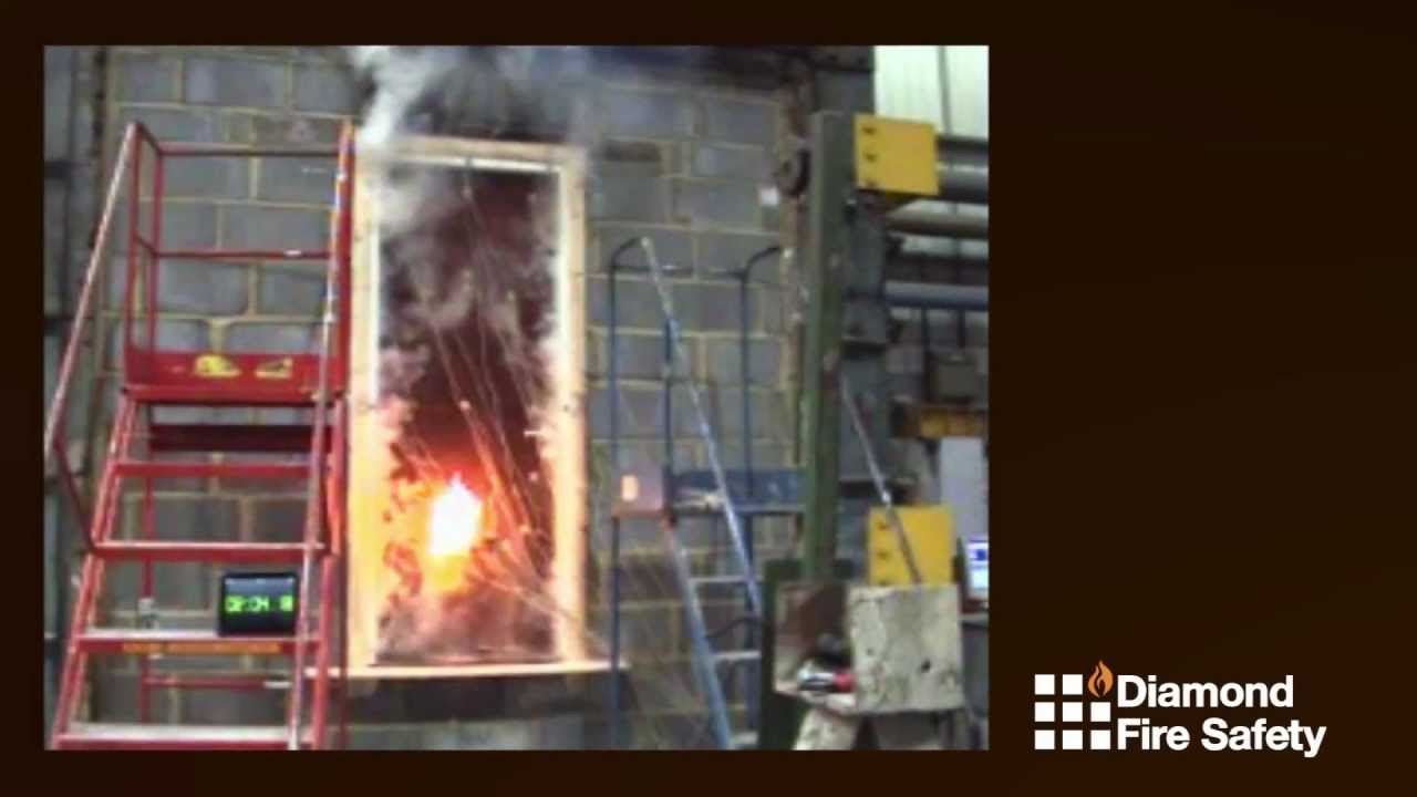 Diamond Fire Safety: refurbished fire door test (30 minute test)