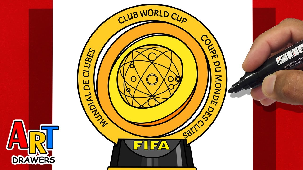 How To Draw TROPHY - FIFA Club World Cup