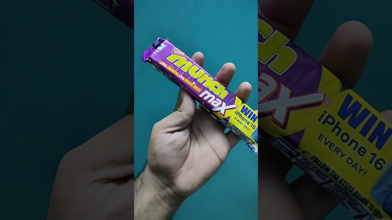 New munch Max @₹20 only #munch #chocolate #wafer #chocolates #review