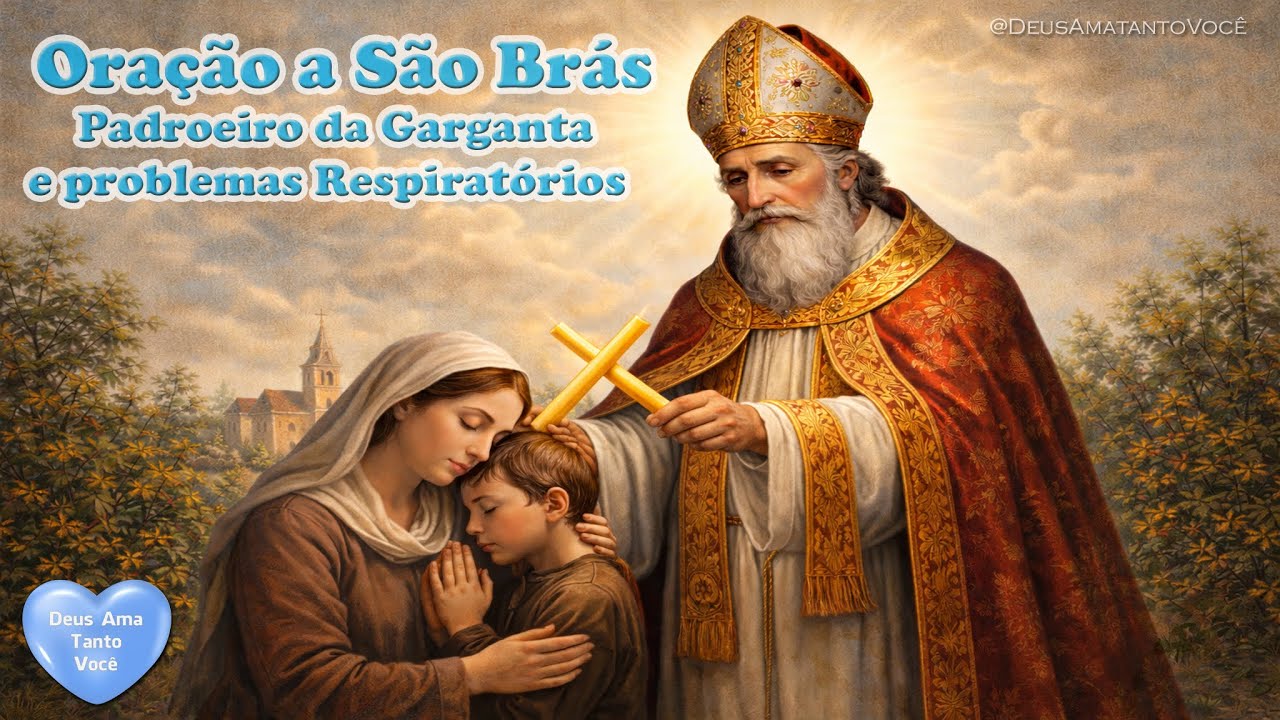 Oração a São Brás Padroeiro da Garganta e problemas Respiratórios defensor contra as Enfermidades 🙏💙