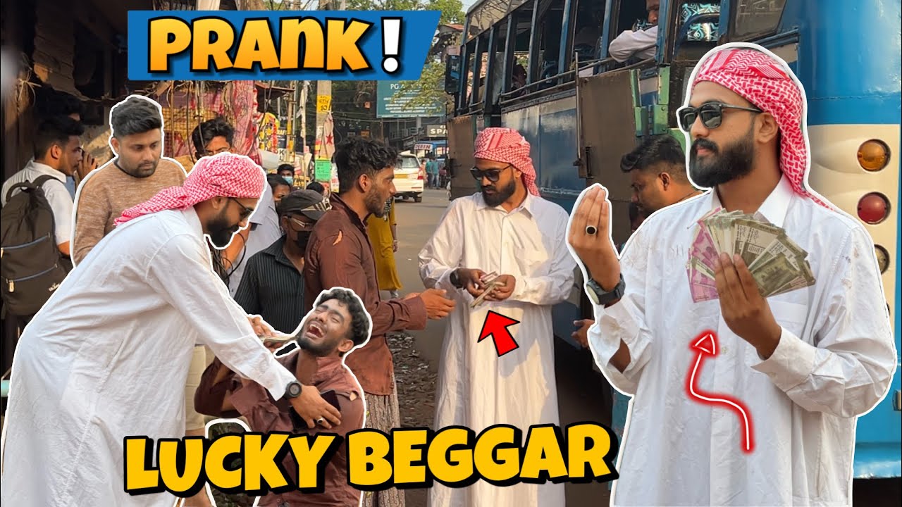 Lucky beggar prank അറബി ലക്ഷങ്ങൾ എറിഞ്ഞു😳🔥| fayizzibrahim