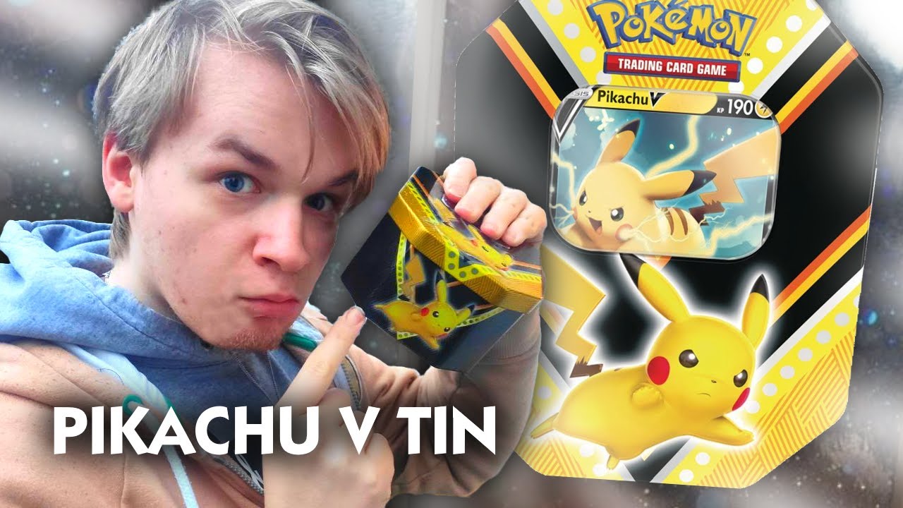 POKÉMON PIKACHU V TIN mit MEGA PULLS!! - Wir öffnen eine Pikachu V Tin Box