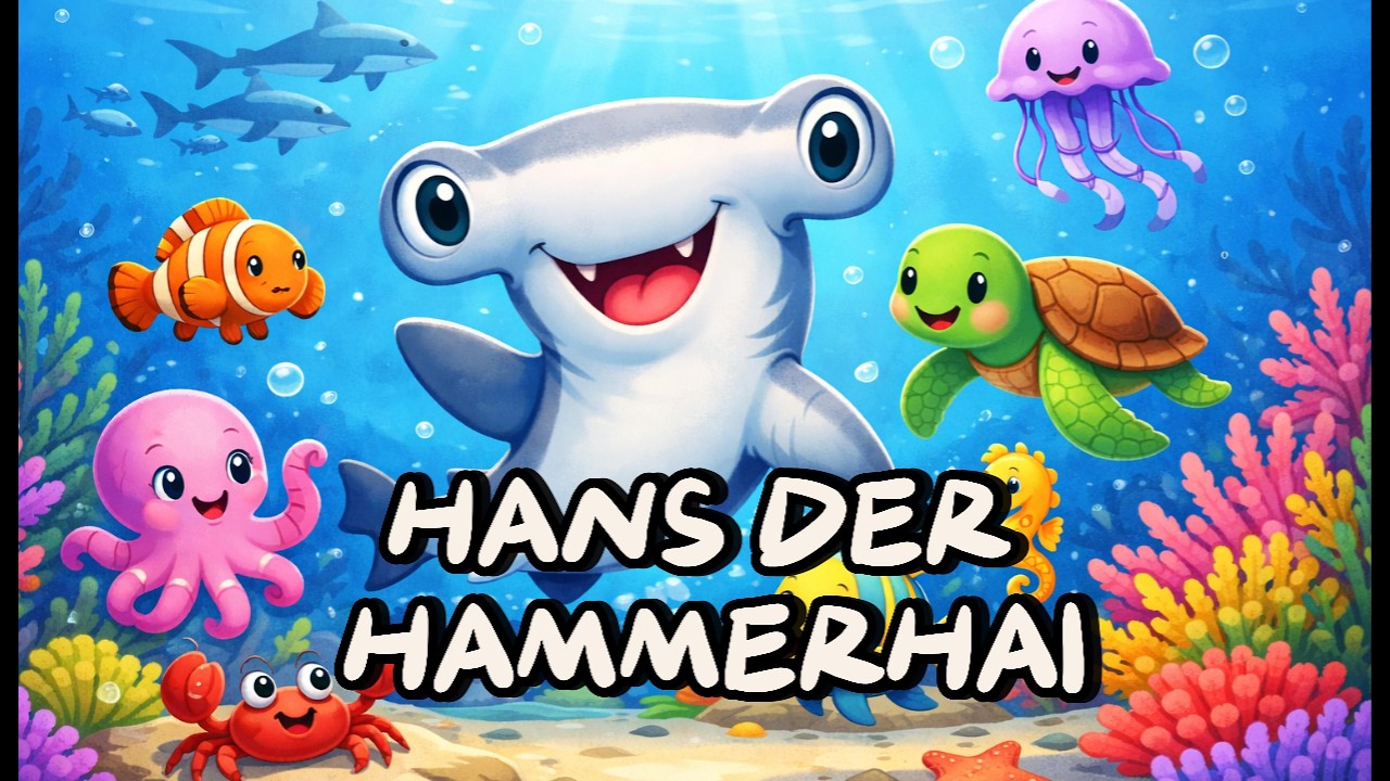 Hans der Hammerhai - Kinderlieder! Unterwasser gibt es so manches Abenteuer!