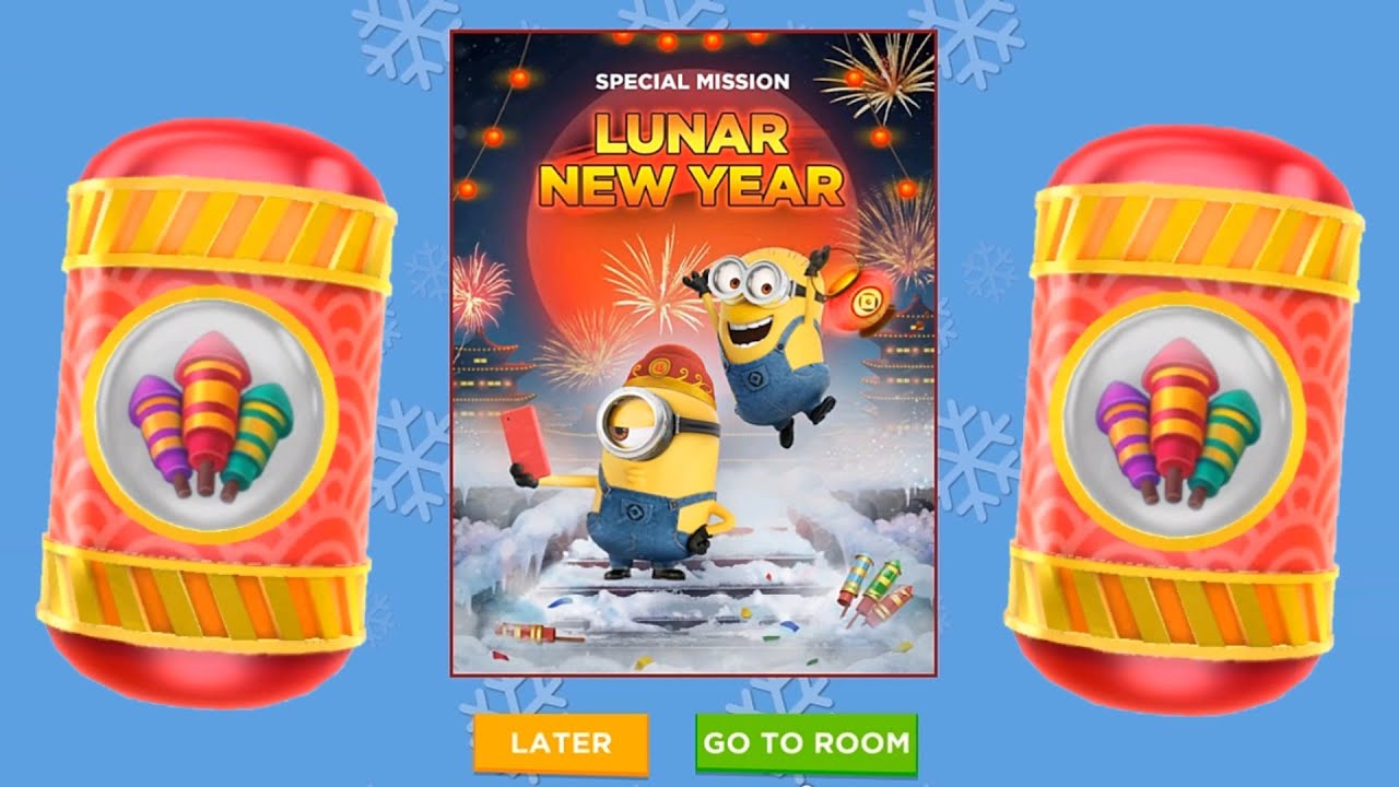 New update event Minion rush Lunar New Year special mission gameplay ios android