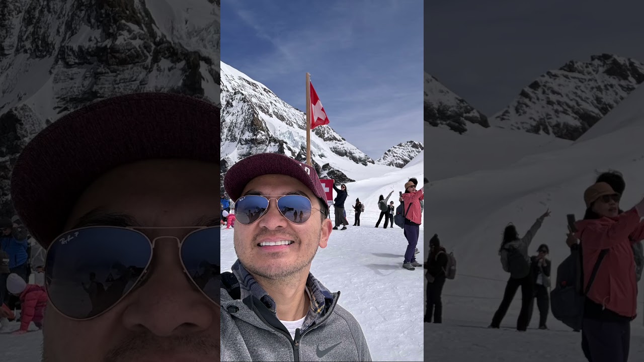 Walked on top of the “largest glacier” in the alps-Aletsch Glacier. 