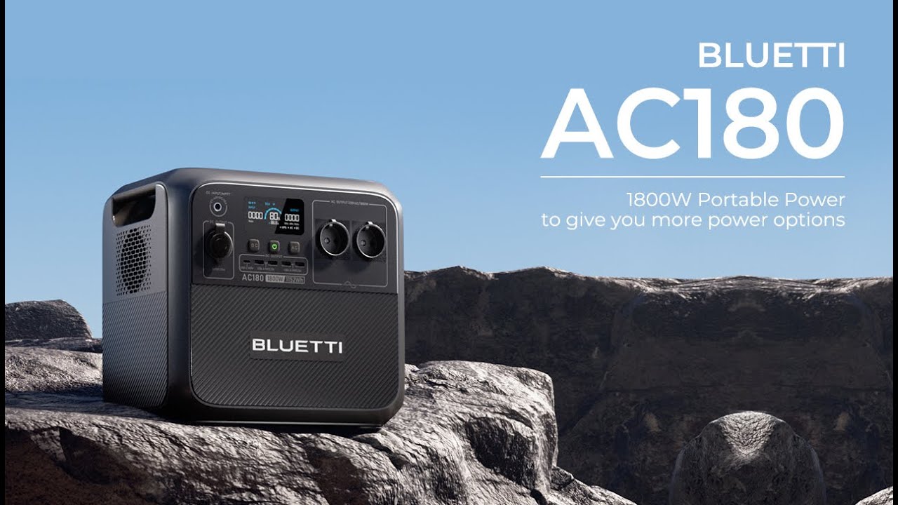 BLUETTI AC180 | 1800W portable power to give you more power options
