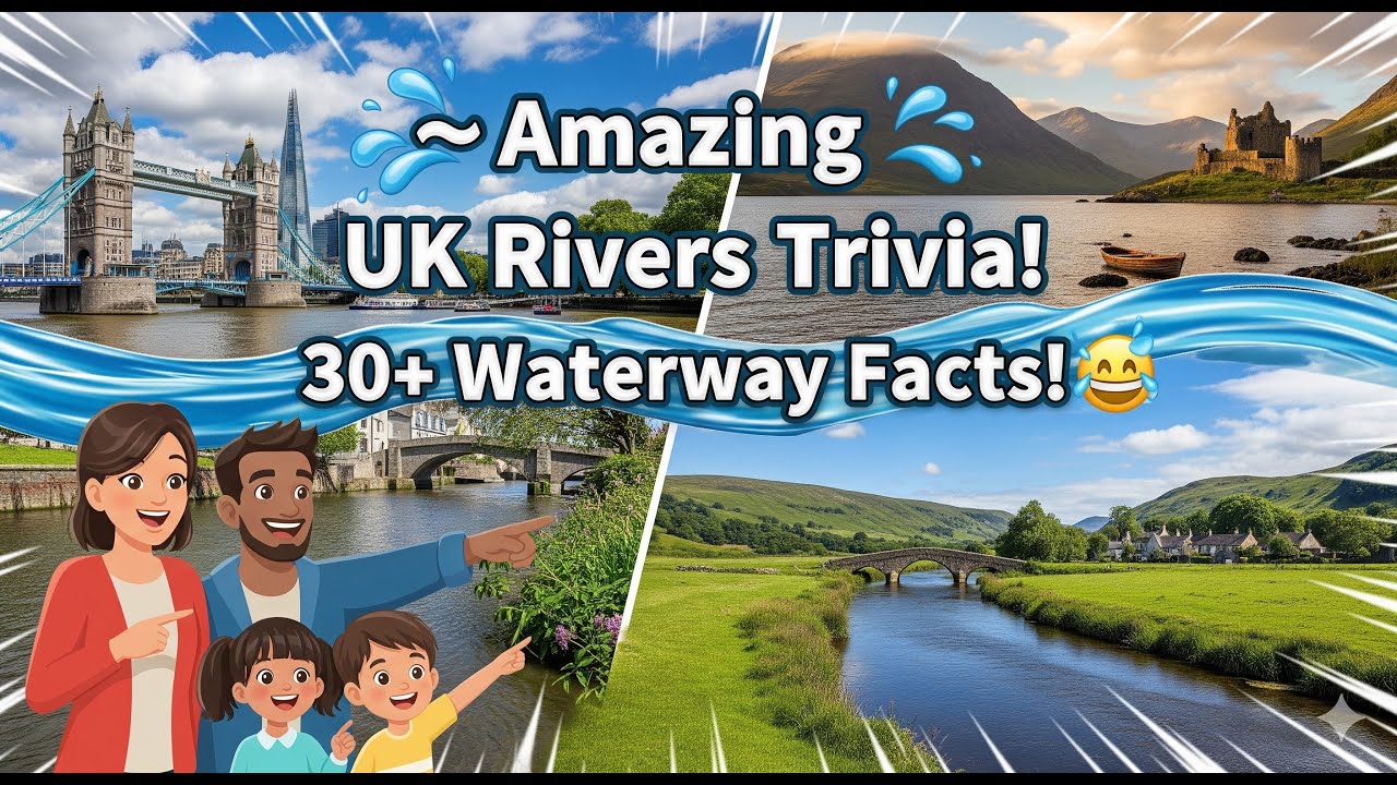🌊🇬🇧 Amazing UK Rivers Trivia! | Family Fun Geography Challenge Across Britain's Waterways! 🏞️🧠