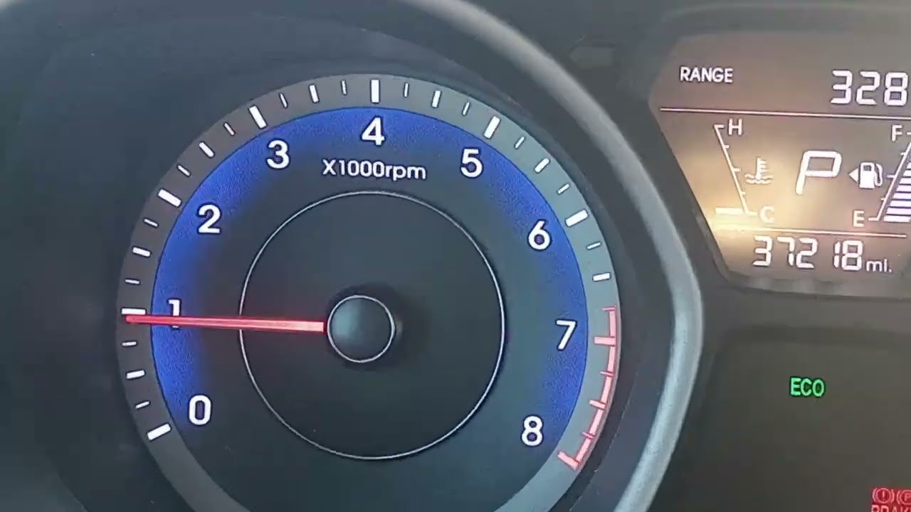 Interior revving on Hyundai Elantra 