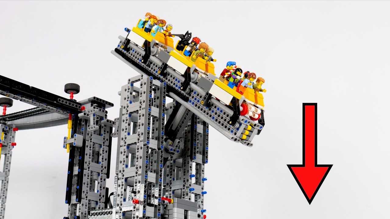 Building a LEGO Tilt Roller Coaster