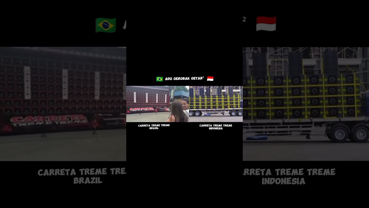 Carreta Treme Treme  Brazil vs Carreta Indonesia #carretatremetreme #carretaindonesia #shorts
