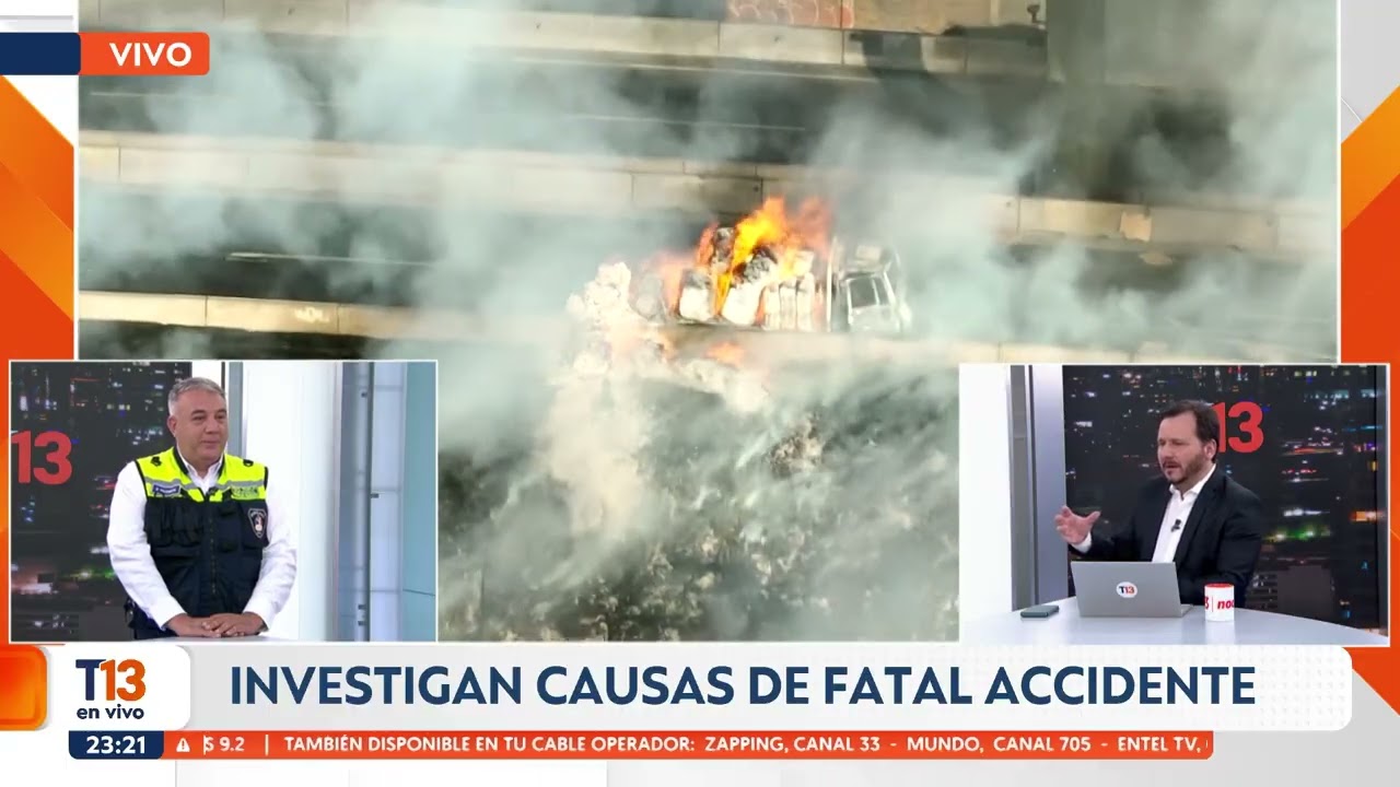 Entrevista al líder de grupo Hazmat de Bomberos, Patricio Guzmán - T13 Noche