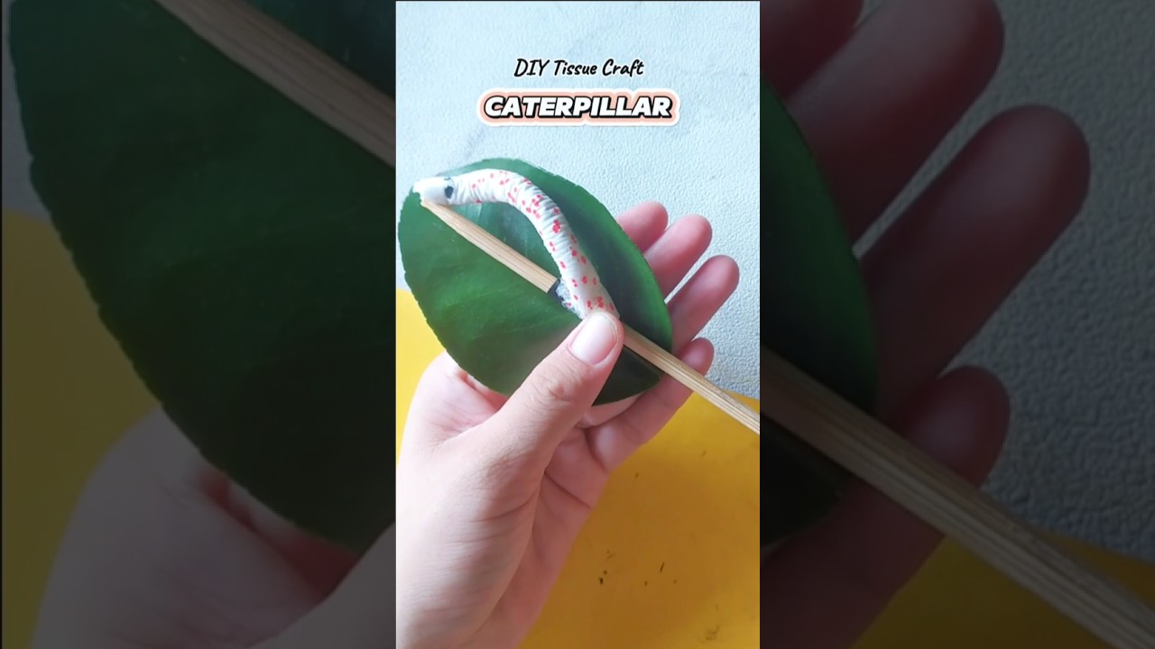 Caterpillar Crafts: How To Make A Caterpillar From Tissue Paper #craft#caterpillar#tissuepapercraft