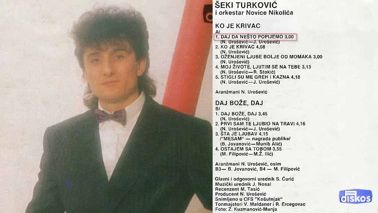 Seki Turkovic - Daj da nesto popijemo - (Audio 1988)