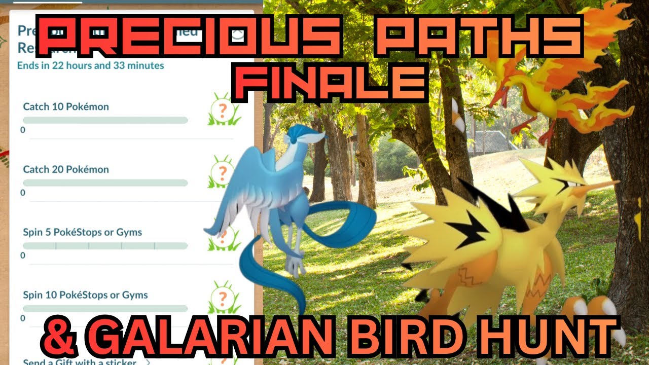 LIVE: End of the Precious Paths Season & Galarian Bird Hunt! in Pokémon Go! ✨️